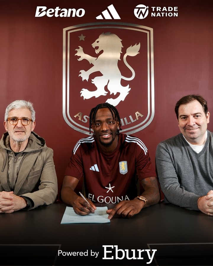 华体会体育-重返英超！官方：维拉签下28岁亚伯拉罕，转会费2100万欧+附加